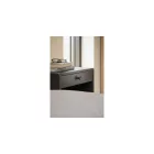 Fogantyú Furnipart RECTA gomb, acél-fa, fekete kőris - fényes sárgaréz