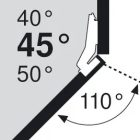 BL 79T5550 sarok típ.II csavar 45/110°