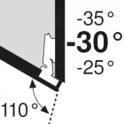 BLUM 79A5451.T szögben álló típus III csavar -30/110°