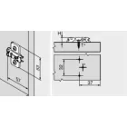 BLUM 173L6100 talp ker.csavar 8,5mm