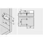 BL 970.1501 kereszt adapter Blumotion szürke
