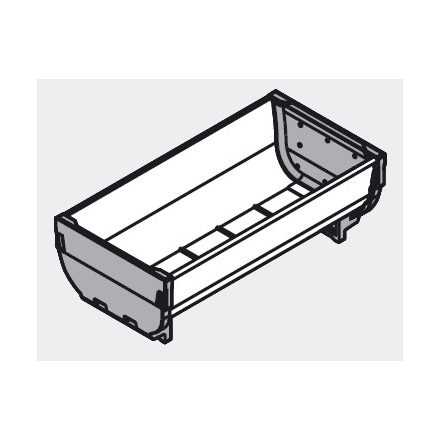 BL ZSI.020SI Tál 88x176mm nemesacél