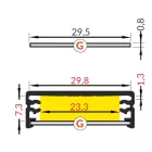 StrongLumio takaróprofil Wide LED profilhoz tejfehér 2m