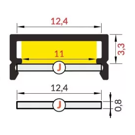 BLUM 320M3500C15 Metabox 86/350 szürke