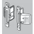 BLUM ZSF.1200 Metabox front rögzítő Inserta H86-150 B