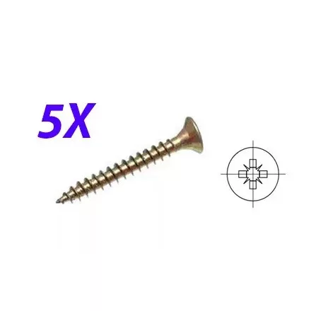 5db. PZ Csavar 3,5x18 süllyesztett fej cink sárga PZ2