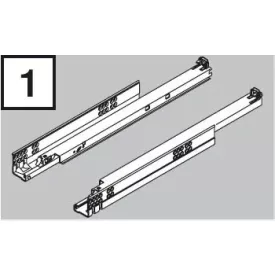   BLUM 560H2700C Tandem teljes kihúzású fióksín Tip-on 270mm