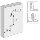 HETTICH 9071668 Sensys talp 8099 D=5 mm euro csavar