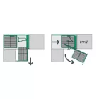 KES 260401 MagicCorner mechanizmus 900-1000mm jobbos