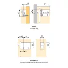 BL 48N0510.02 függesztő vasalat J barna