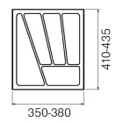 STRONG Evőeszköztartó 45/435 (380 x 435 mm) fémes
