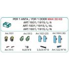 TERNO Dama vasalat szett ráütődő fa ajtóra 30kg