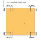 TERNO Dama vasalat szett közézáródó fa ajtóra csillapítással belső 30kg