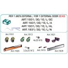 TERNO Dama vasalat szett közézáródó fa ajtóra csillapítással külső 30kg