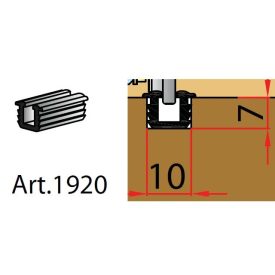   TERNO Dama vezető profil közézáródó ajtóhoz elox 2m 1920/A