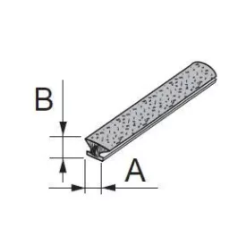 S-támfalas kefe alacsony 6,2x5mm szürke