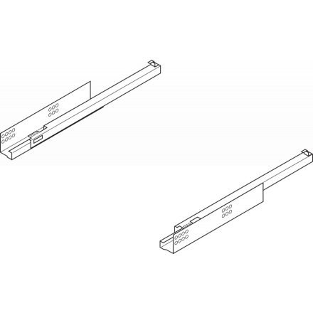 BL 550H6000B Tandem részleges kihúzású 600mm csillapítással