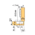 BL 70M2550.TL ráütődő TIP-ON csavar 100°