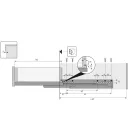 HETTICH 9111355 Quadro V6 550 mm EB20 P2O B