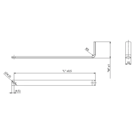 LEHMANN Zár rúd 292 irattartóhoz 762 mm