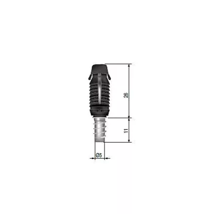 IF PAD összekötő tövis 8mm/30+11mm fekete
