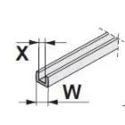 SEVROLL tömítés üvegre 18/4mm szimmetrikus