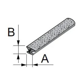 SEVROLL támfalas kefe becsúsztatható 4,8x6mm