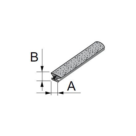 SEVROLL támfalas kefe becsúsztatható 4,8x6mm