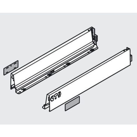 BLUM 378M3002SA oldalfal Antaro 300 szürke J+B