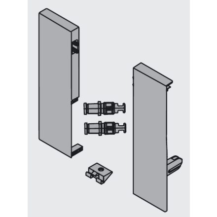 BLUM ZIF.74C0 frontrögzítő ANTARO szürke J+B