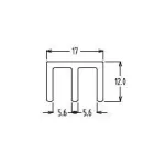 Profil üvegre felső 2m barna