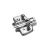 HETTICH 9071647 szerelő talp előszerelt eurócsavarokkal, D=3.0 mm