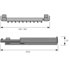 HETTICH 9132917 Kihúzható nadrágtartó 600-700