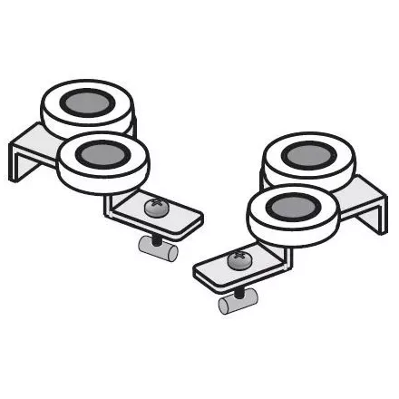SEVROLL felső görgő Simple (10mm Fala) aszimmetrikus J+B