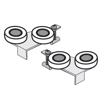 SEVROLL felső görgő Simple (18 mm-es rétegeltlemez) keretes J+B