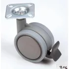 StrongCastors kerék 60 mm puha futófelülettel és fékkel