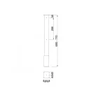 MILADESIGN sarok láb 90° G2 ST201GB ezüst