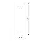 MILADESIGN asztallábazat betét G3 ST221/3 ezüst