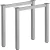 MILADESIGN lábazat G6 ST522/70 ezüst