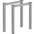MILADESIGN lábazat G6 ST526/60 ezüst