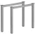 MILADESIGN lábazat G6 ST526/80 ezüst