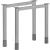 MILADESIGN lábazat G6 ST611/70 ezüst