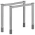 MILADESIGN lábazat G6 ST611/80 ezüst