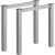 MILADESIGN lábazat G6 ST622/70 ezüst