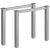 MILADESIGN lábazat G6 ST622/80 ezüst