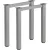 MILADESIGN lábazat G6 ST626/60 ezüst