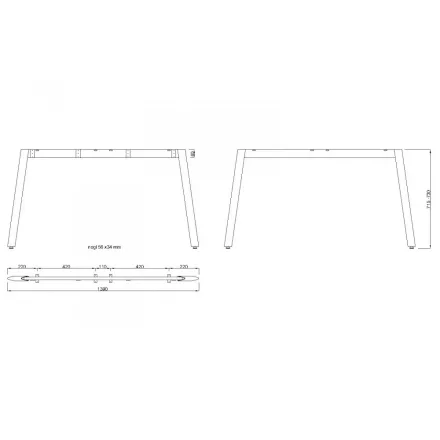 MILADESIGN lábazat Mobilar M5414T–S ezüst