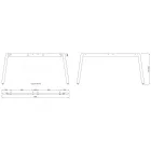 MILADESIGN lábazat Mobilar M5416T–S ezüst