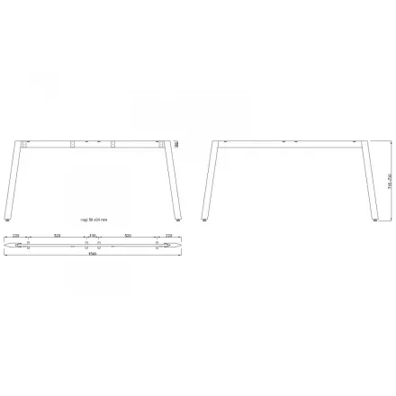 MILADESIGN lábazat Mobilar M5416T–S ezüst