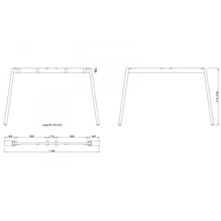 MILADESIGN lábazat Mobilar M6312–S ezüst
